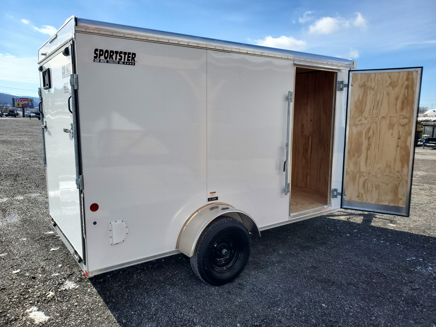 New 2026 Car Mate Trailers CM612ECV Cargo / 6'X12' / 2990 GVWR / 78" Interior Height