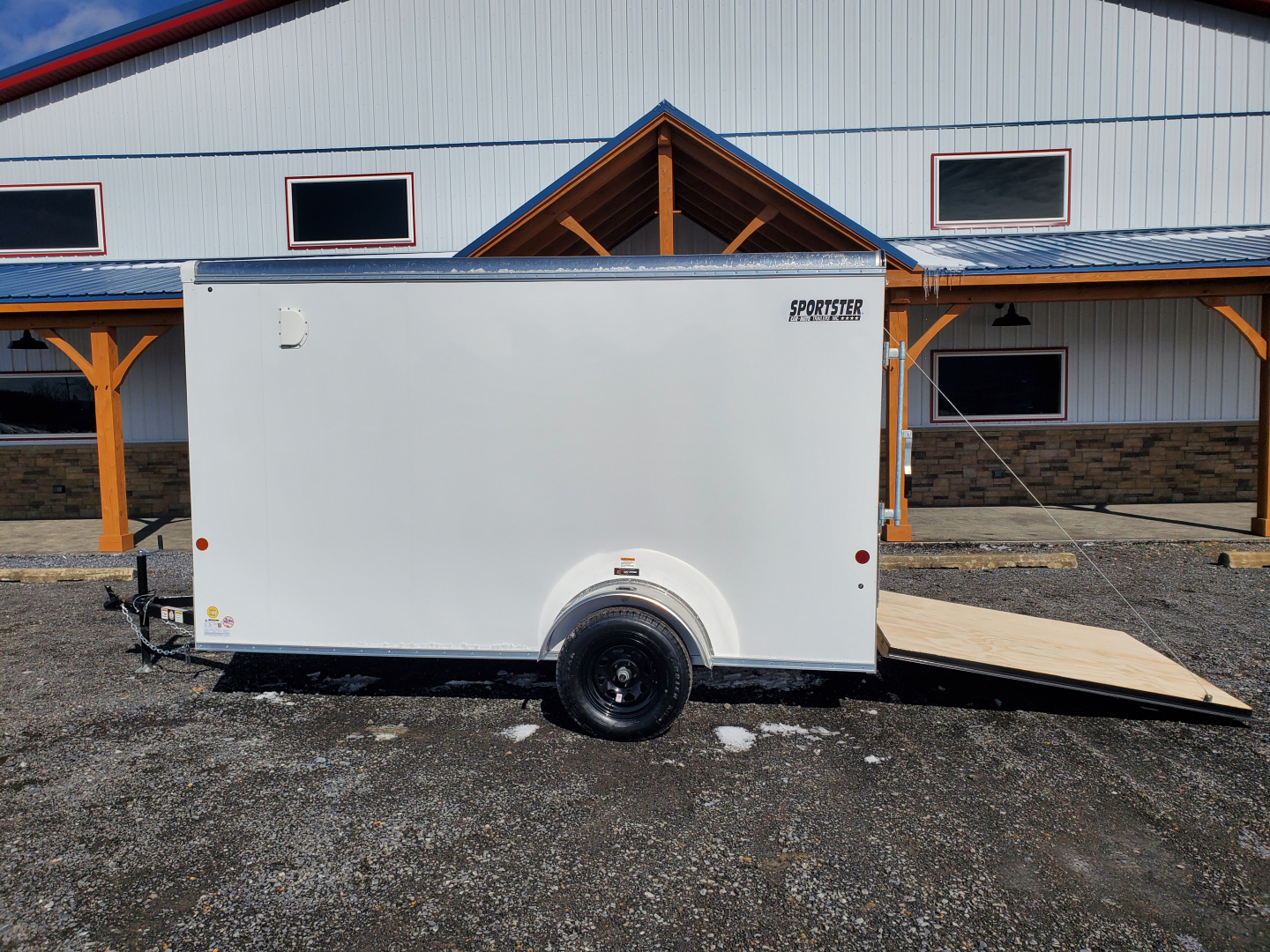 New 2026 Car Mate Trailers CM612ECV Cargo / 6'X12' / 2990 GVWR / 78" Interior Height