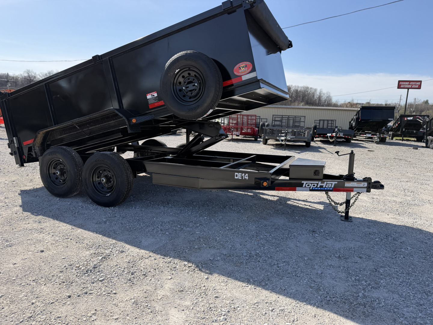 New 2026 Top Hat Trailers DE14- 83" X 14' ( 3FT SIDES) Dump Trailer