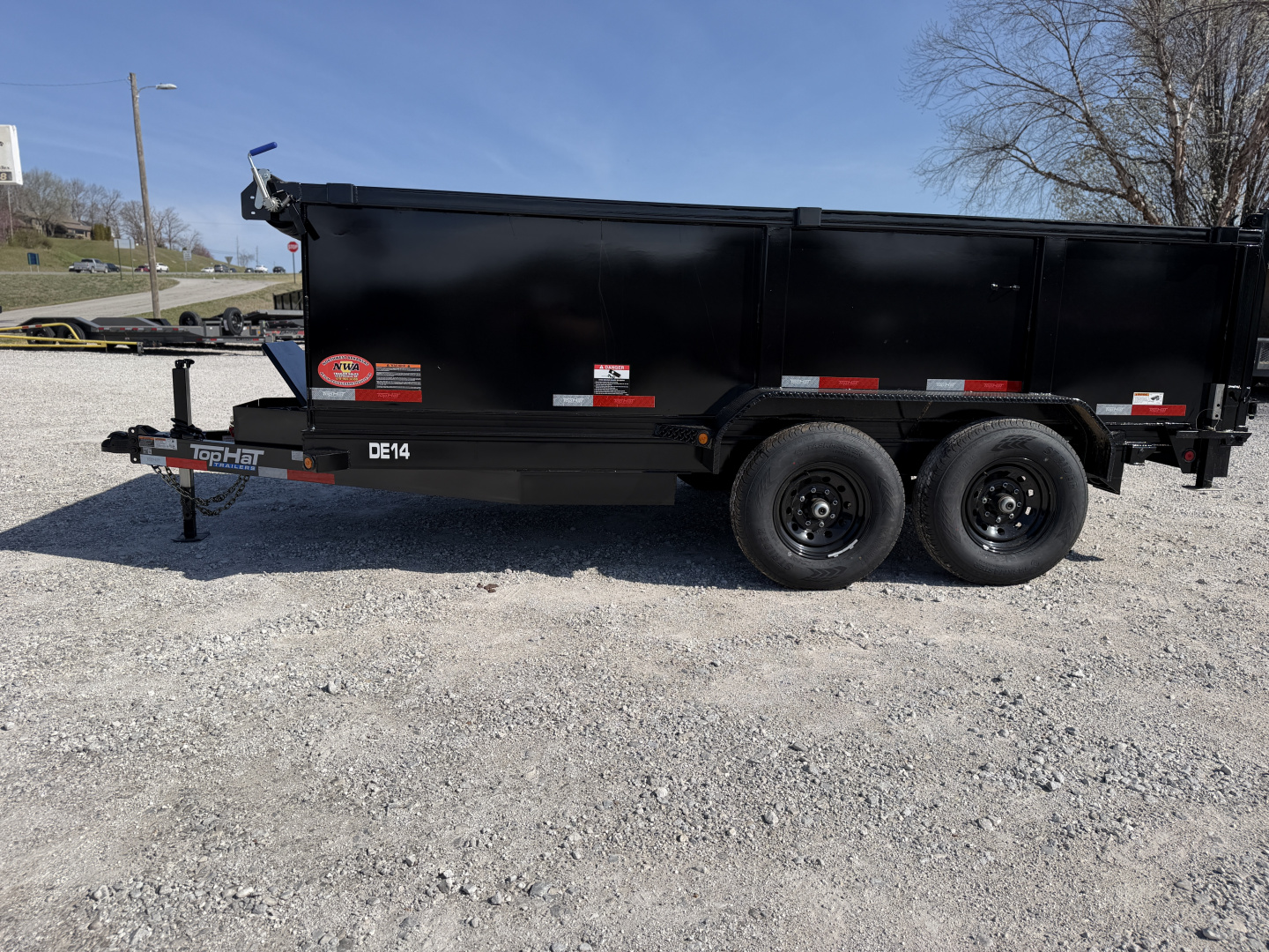 New 2026 Top Hat Trailers DE14- 83" X 14' ( 3FT SIDES) Dump Trailer