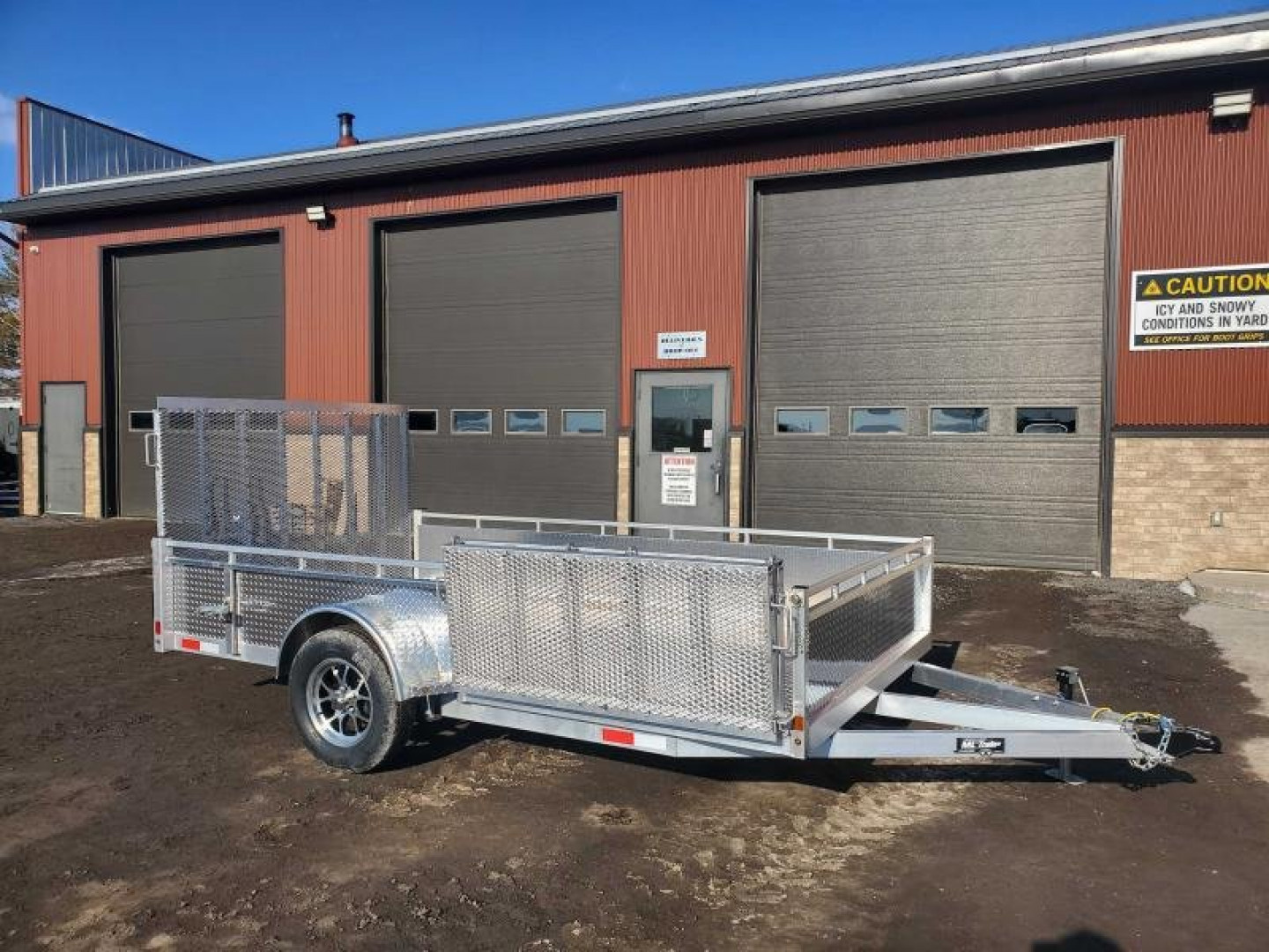 New 2026 Canadian Built All Aluminum 7'x12' SA-3500 Side Loader Utility Trailer