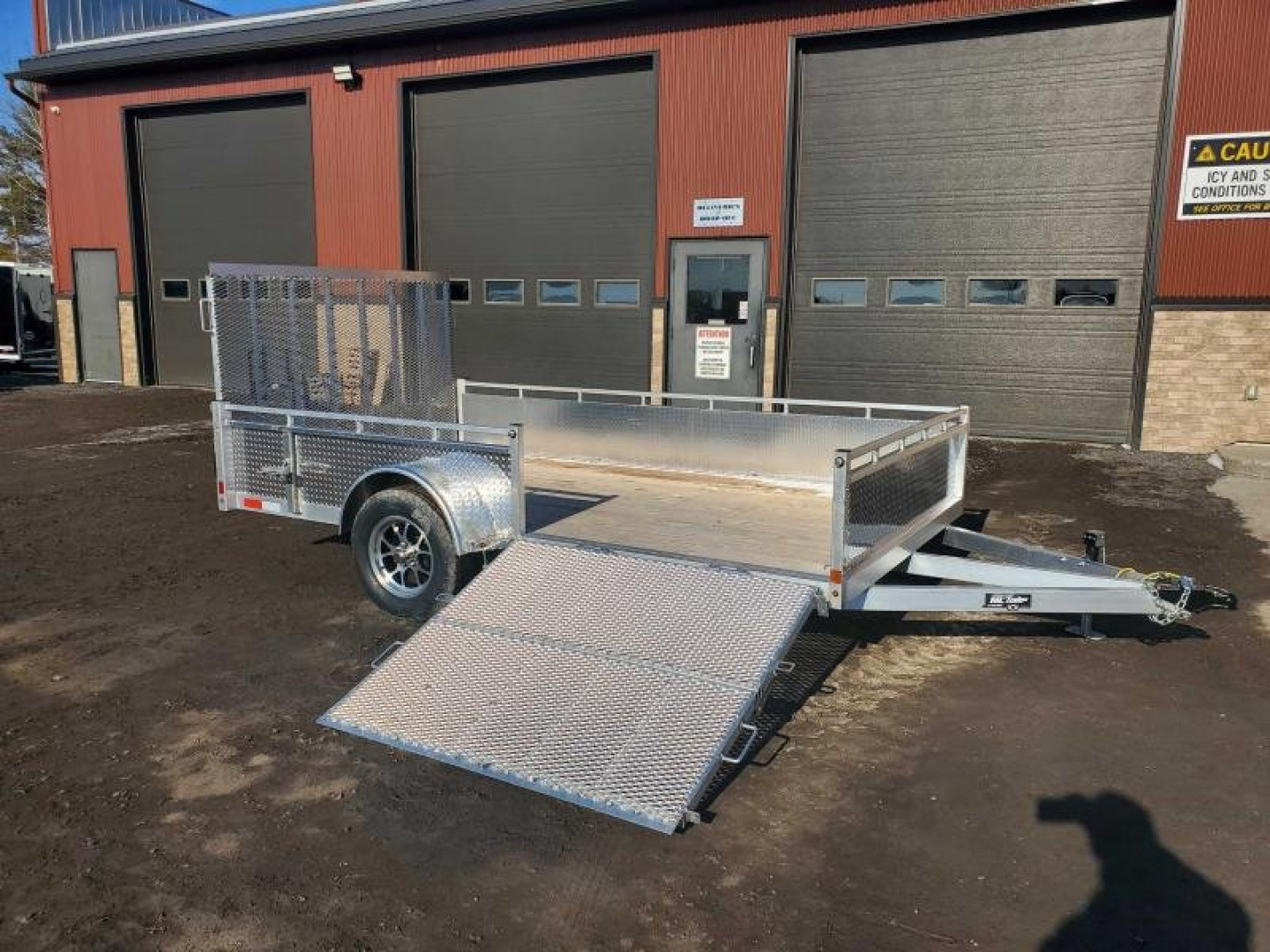 New 2026 Canadian Built All Aluminum 7'x12' SA-3500 Side Loader Utility Trailer