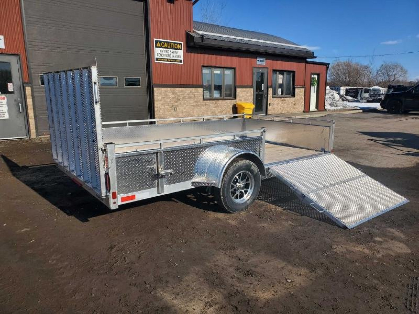 New 2026 Canadian Built All Aluminum 7'x12' SA-3500 Side Loader Utility Trailer
