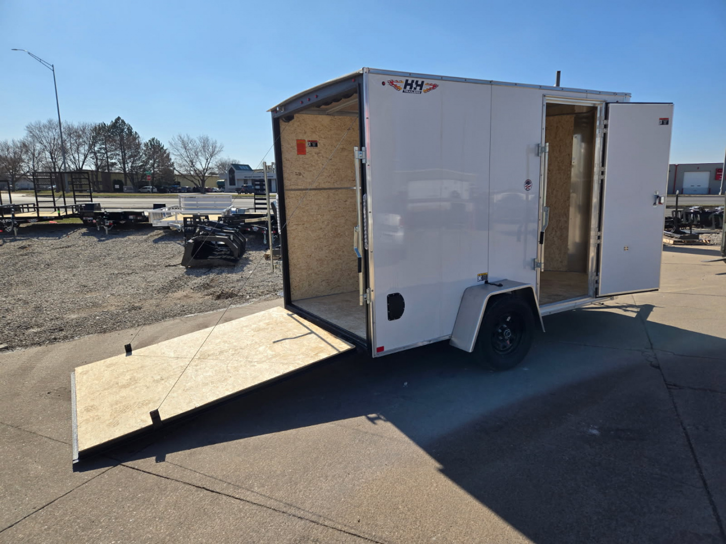 New 2026 H&H Trailers 6x10 HH Series Flat Top V-Nose 3K Cargo / Enclosed Trailer