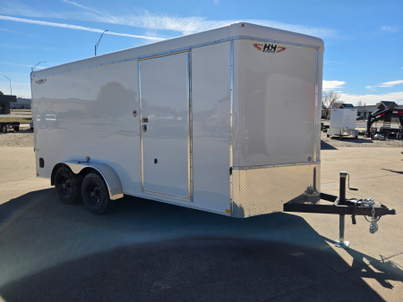 New 2026 H&H Trailers 7x16 HH Series Round Top V-Nose Enclosed Cargo Trailer 10K Tandem Cargo / Enclosed Trailer
