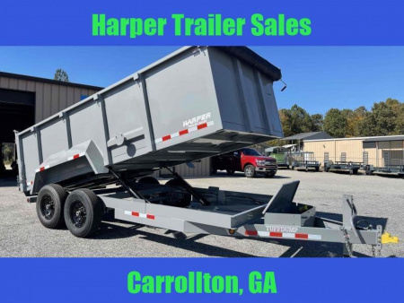New 2026 TUFFDUMP 14K 7X16 DUMP TRAILER 4' WALLS