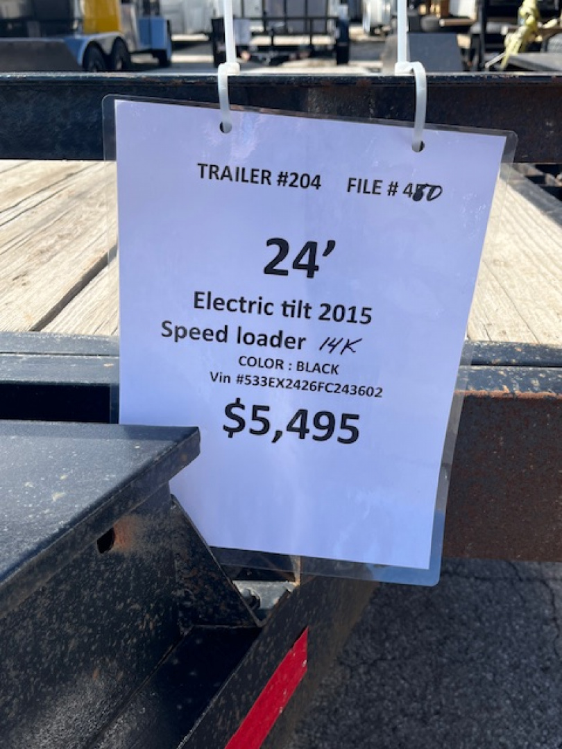 New 2015 H&H Trailers Speed Loader Flatbed Trailer