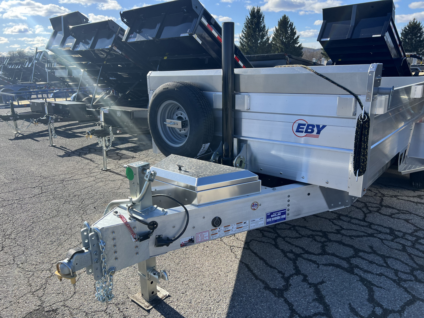 New 2026 EBY Trailers 7X16 14K Dump Trailer