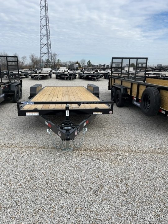 New 2026 Sure-Trac 7 x 20 (18+2) 10K C-Channel Wood Deck Car Hauler