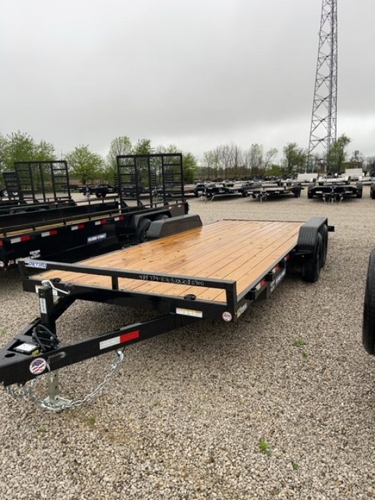 New 2026 Sure-Trac 7 x 20 (18+2) 10K C-Channel Wood Deck Car Hauler