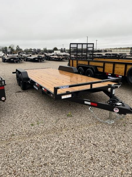 New 2026 Sure-Trac 7 x 20 (18+2) 10K C-Channel Wood Deck Car Hauler