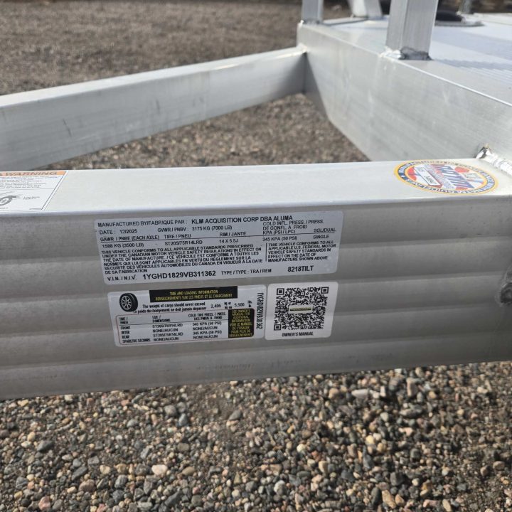 New 2027 Aluma 8218Tilt Flatbed Trailer