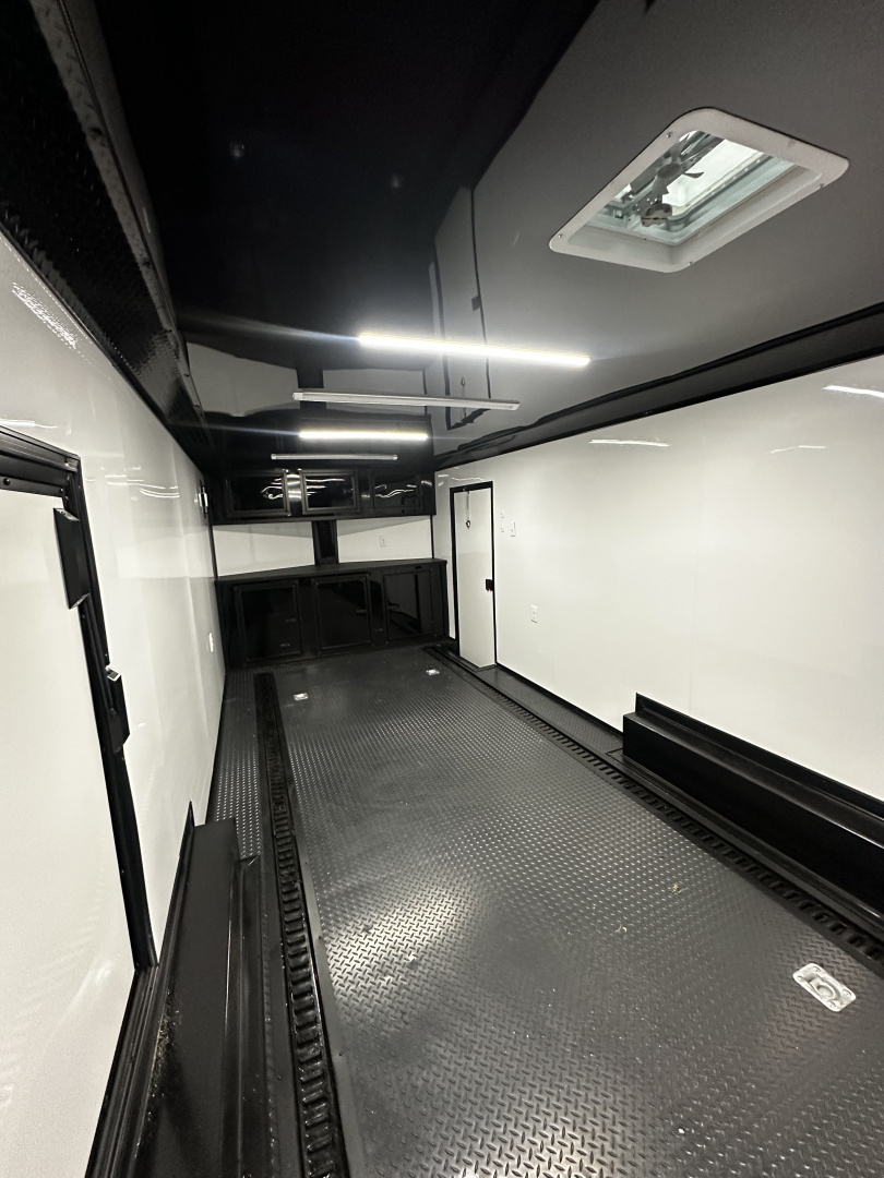 New 2026 Luxe 8.5x28 Race Trailer-Finished Interior-5200LB Triple Torsion-Escape Door-HD Ramp-E Track