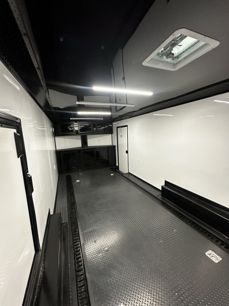 New 2026 Luxe 8.5x28 Race Trailer-Finished Interior-5200LB Triple Torsion-Escape Door-HD Ramp-E Track