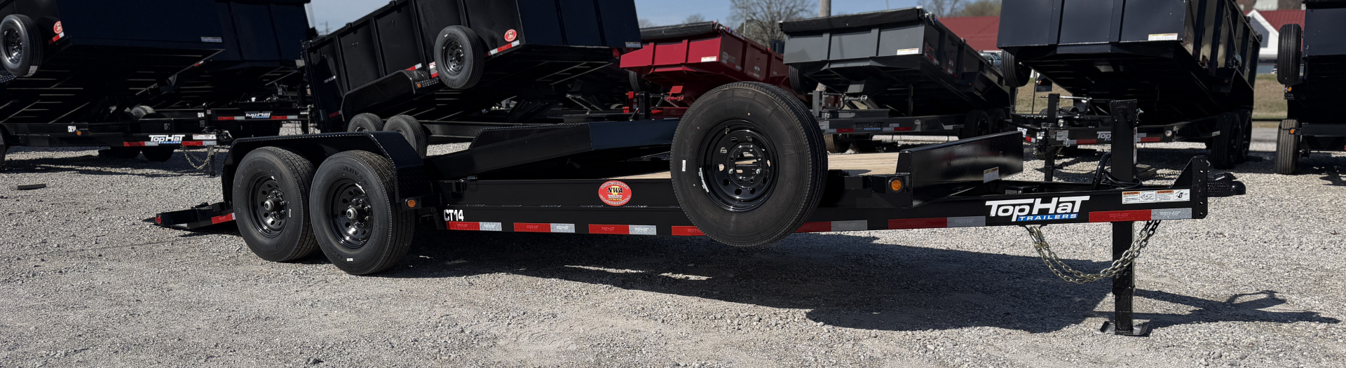 New 2026 Top Hat CT14- 83x 22 Tilt Deck 14K Tilt Trailer