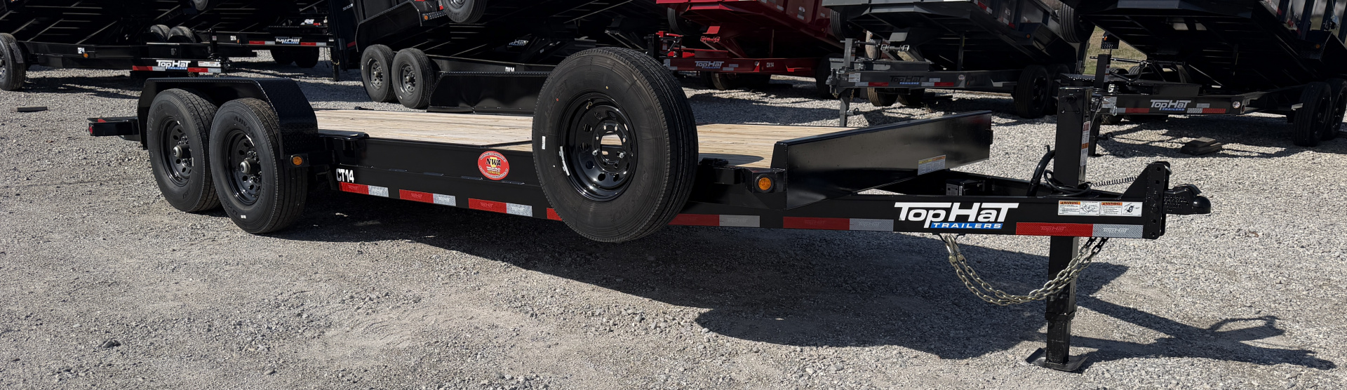 New 2026 Top Hat CT14- 83x 22 Tilt Deck 14K Tilt Trailer