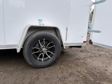 New 2026 US Cargo 6X10 + 2ft V nose/ Barn Door / 6'6" interior/Polycore/ Ext. Tongue - 2990gvw