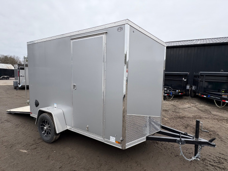 New 2026 US Cargo 6X10 + 2ft V nose/ Ramp Door / 6'6" interior/Polycore/ Ext. Tongue - 2990gvw