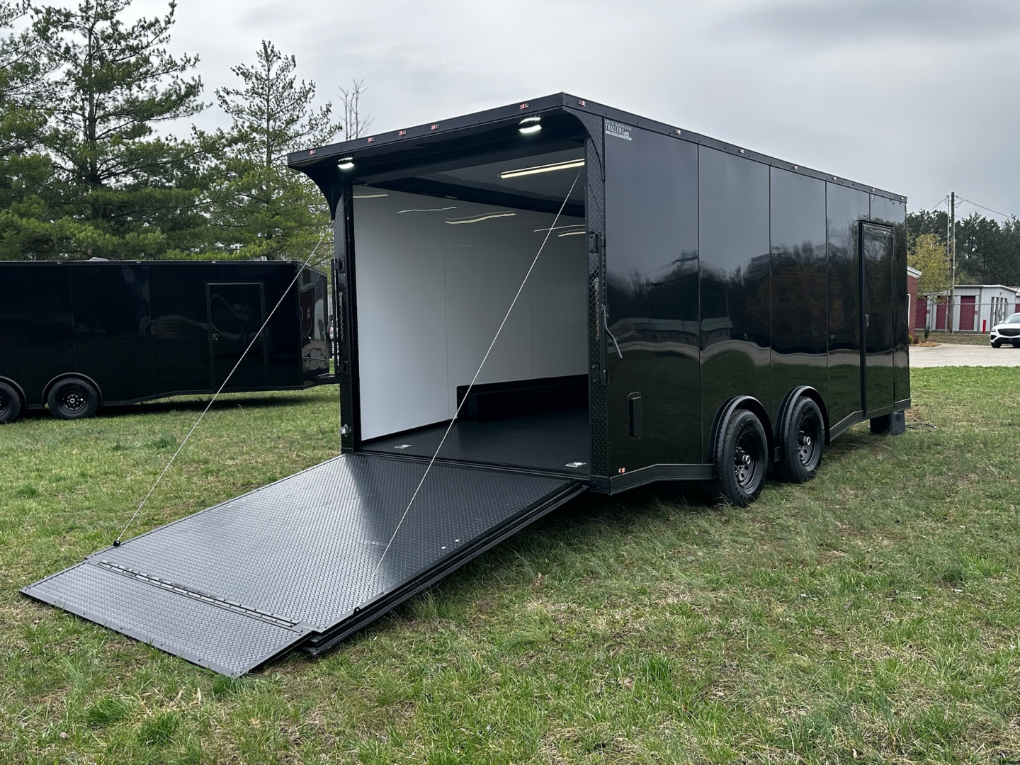 New 2026 LUXE 8.5X20 Race Trailer- Finished Interior-5200LB Torsion Axles-Blackout