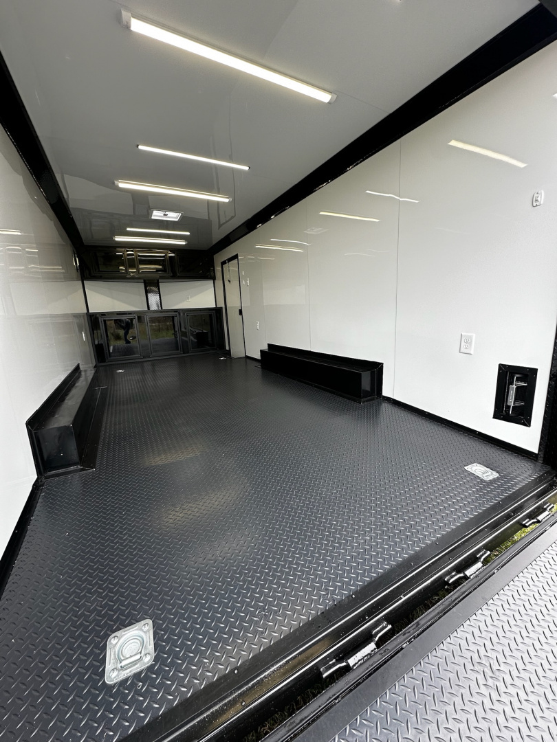 New 2026 LUXE 8.5X20 Race Trailer- Finished Interior-5200LB Torsion Axles-Blackout
