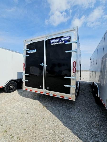 New 2026 Sure-Trac 8.5 x 18 14K Double Rear Door Contractor Pro Enclosed Bullnose Cargo Trailer