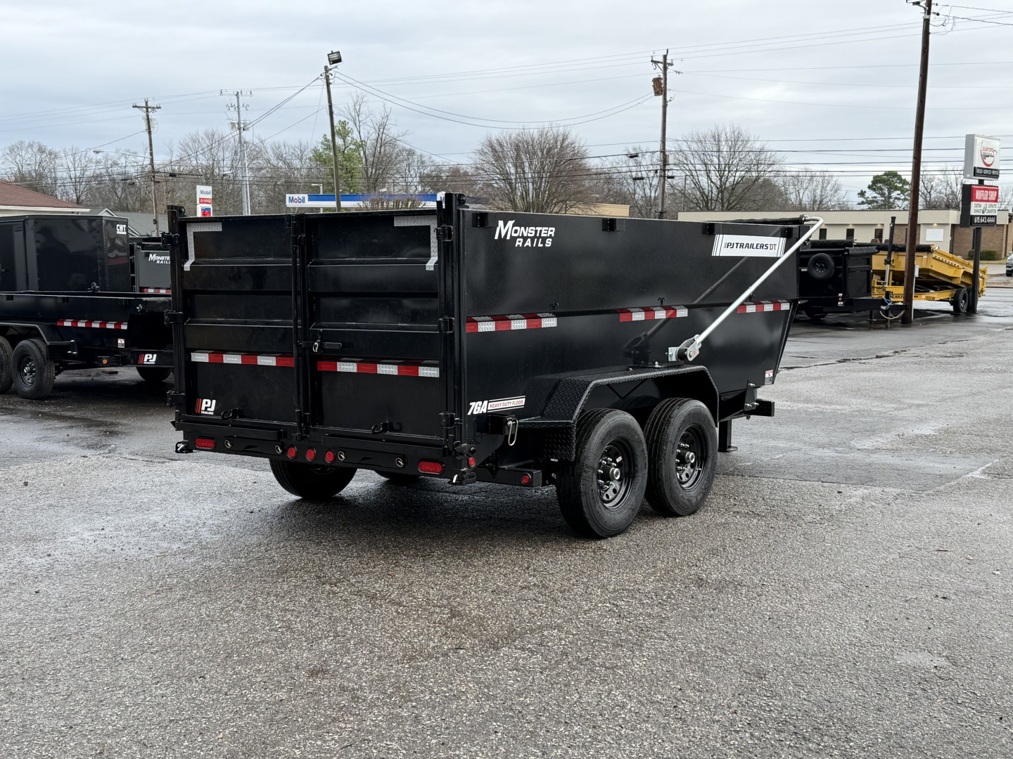 New 2026 PJ Trailers 83" x 14' Low-Pro High Side Telescopic w. VOYAGER PKG (DT1) 15.4K GVWR Dump Trailer