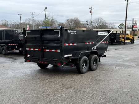 New 2026 PJ Trailers 83" x 14' Low-Pro High Side Telescopic w. VOYAGER PKG (DT1) 15.4K GVWR Dump Trailer