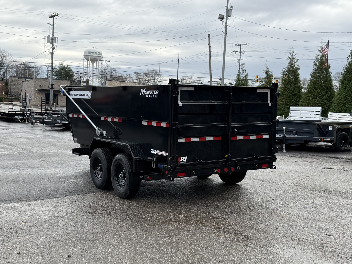 New 2026 PJ Trailers 83" x 14' Low-Pro High Side Telescopic w. VOYAGER PKG (DT1) 15.4K GVWR Dump Trailer