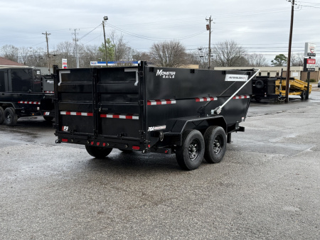 New 2026 PJ Trailers 83" x 14' Low-Pro High Side Telescopic w. VOYAGER PKG (DT1) 15.4K GVWR Dump Trailer