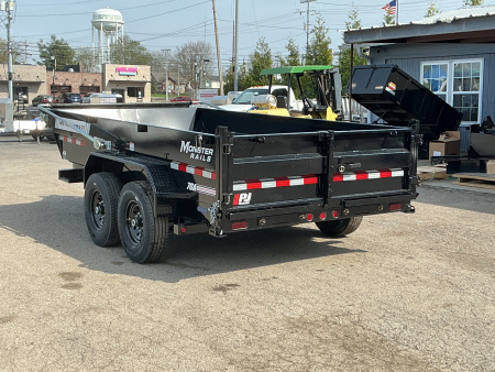 New 2026 PJ Trailers 83" x 14' Low-Pro Telescopic Voyager (DT1) 15.4K GVWR Dump Trailer
