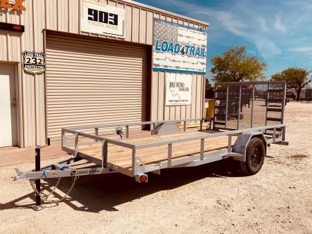 New 2026 Load Trail SA 77" x 14' Single Axle (2" x 3" Angle Frame) Utility Trailer