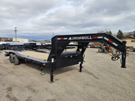 New 2026 Iron Bull 26' 22k Super Single Gooseneck Equipment Trailer