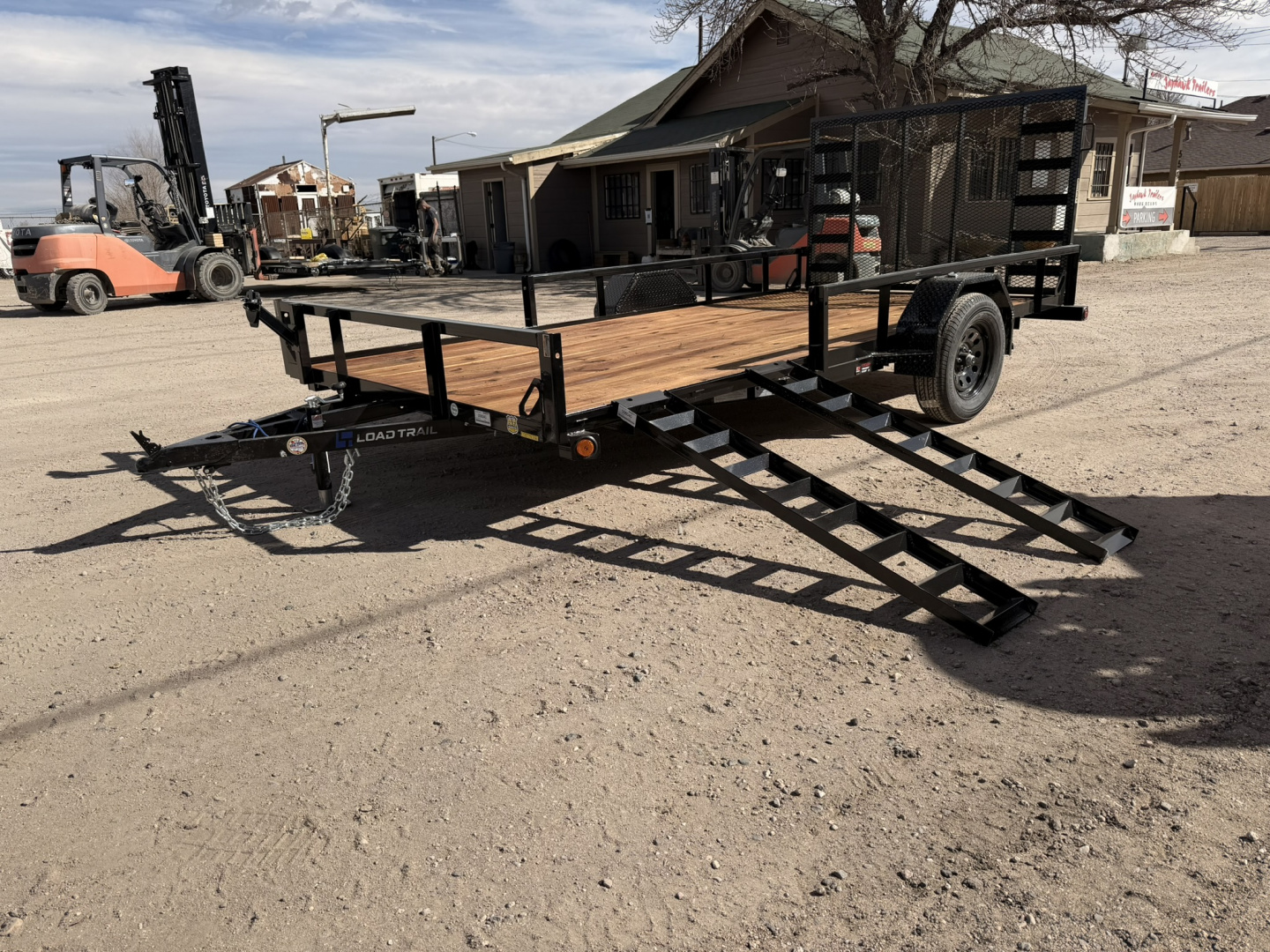 New 2026 Load Trail 7-14 Ramp Gate Utility W/ ATV Ramps 3K GVWR