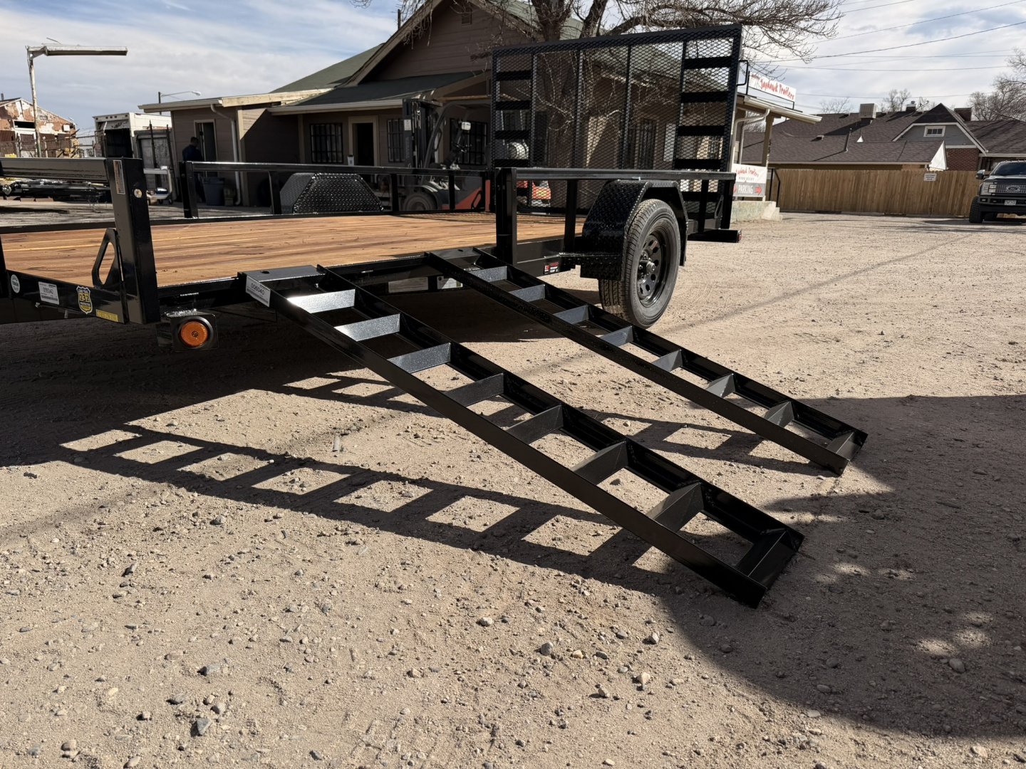 New 2026 Load Trail 7-14 Ramp Gate Utility W/ ATV Ramps 3K GVWR