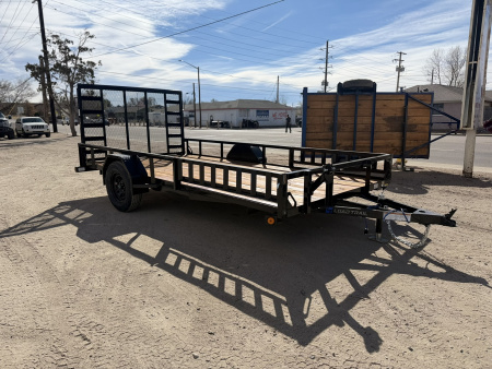 New 2026 Load Trail 7-14 Ramp Gate Utility W/ ATV Ramps 3K GVWR