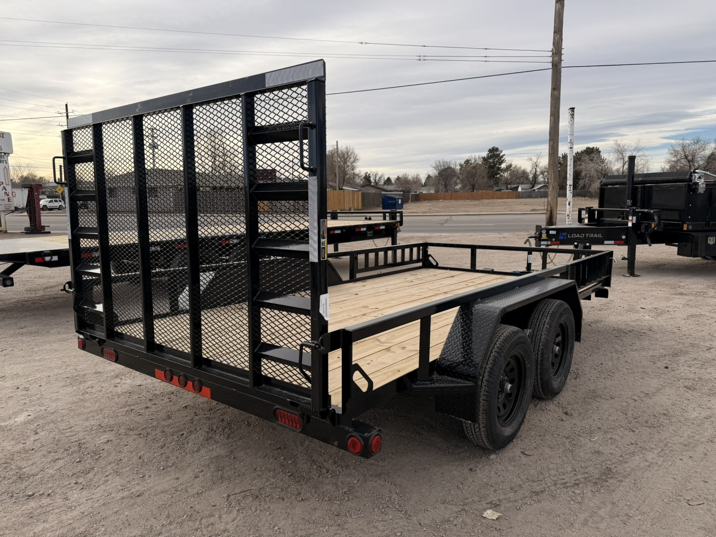 New 2026 Load Trail 7-14 Tandem Axle Ramp Gate utility 7K GVWR