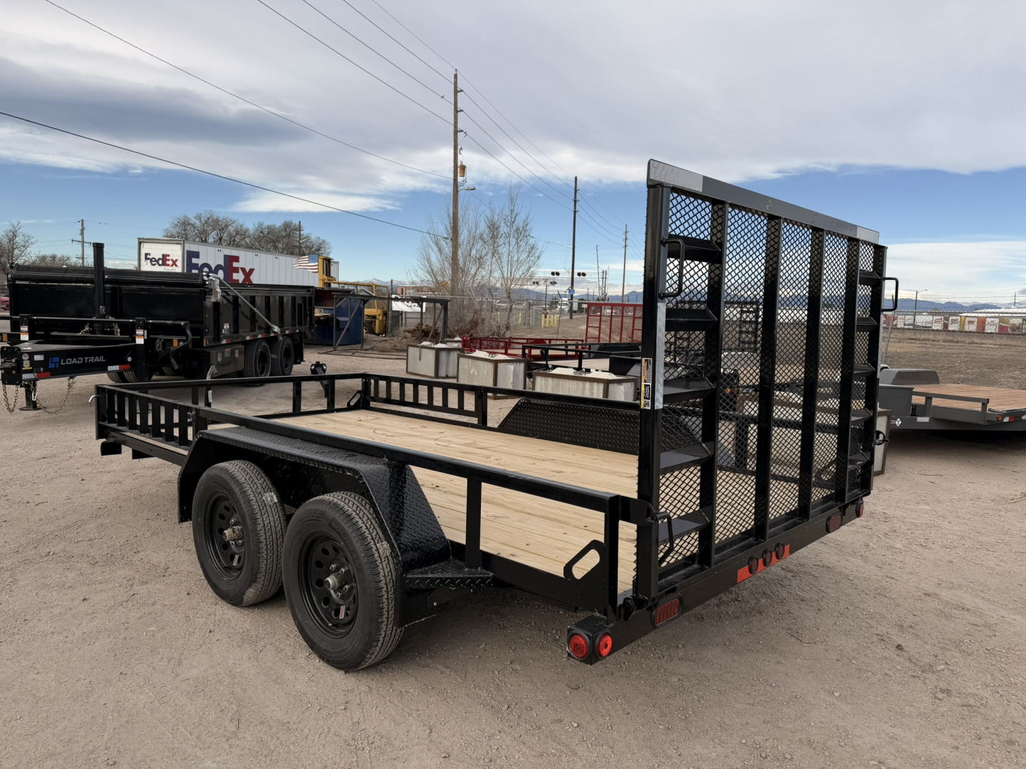 New 2026 Load Trail 7-14 Tandem Axle Ramp Gate utility 7K GVWR
