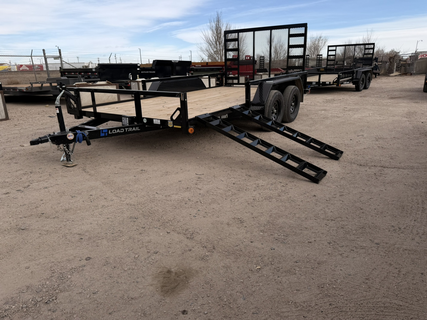 New 2026 Load Trail 7-14 Tandem Axle Ramp Gate utility 7K GVWR