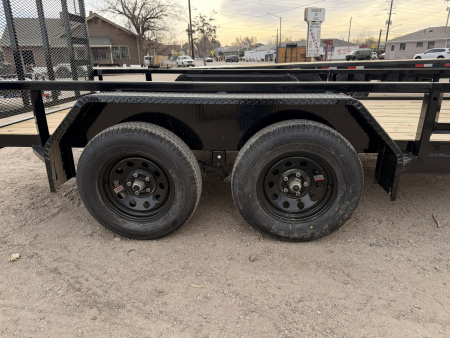 New 2026 Load Trail 7-14 Tandem Axle Ramp Gate utility 7K GVWR