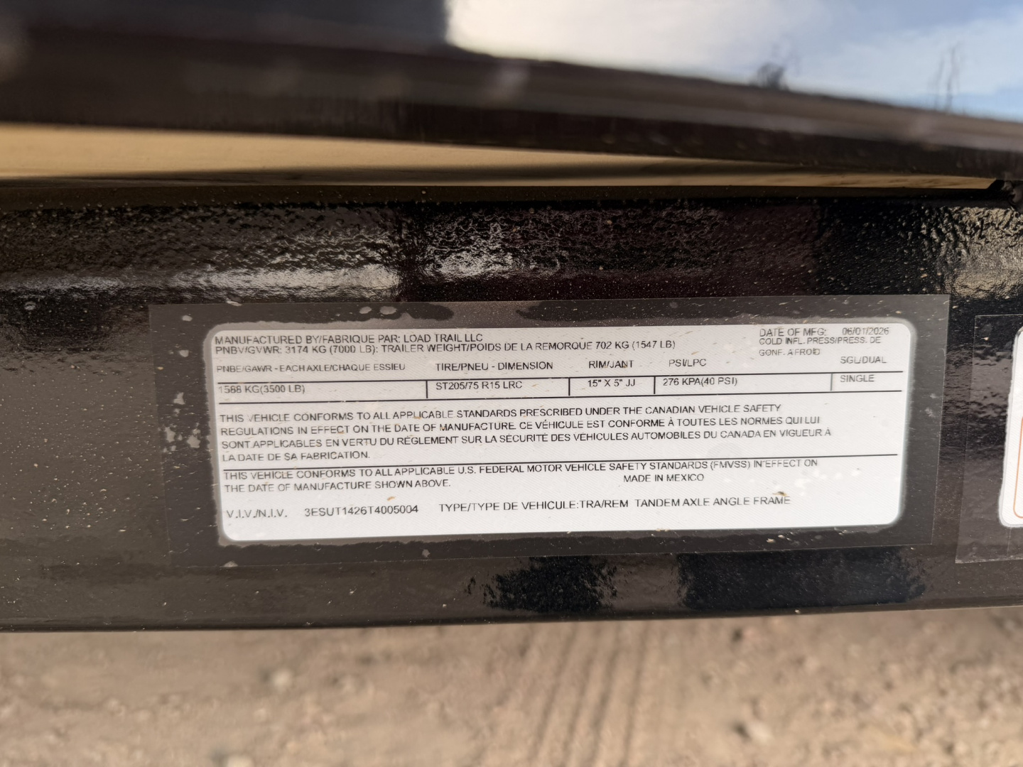 New 2026 Load Trail 7-14 Tandem Axle Ramp Gate utility 7K GVWR