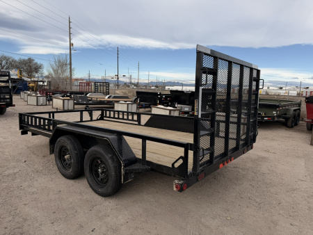 New 2026 Load Trail 7-14 Tandem Axle Ramp Gate utility 7K GVWR