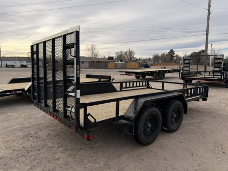 New 2026 Load Trail 7-14 Tandem Axle Ramp Gate utility 7K GVWR