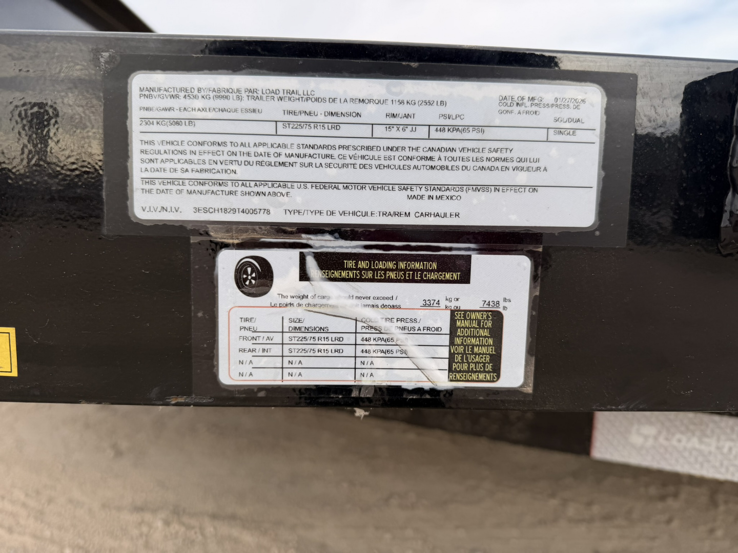 New 2026 Load Trail 7-18 Heavy Duty Car Hauler 10K GVWR