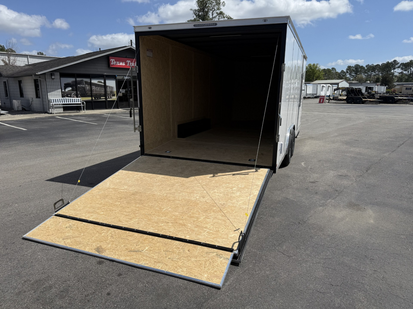 New TX8.5X20TA3 Texas Trailers Cargo / Enclosed Trailer w/ Ramp Door & 48" Side Door