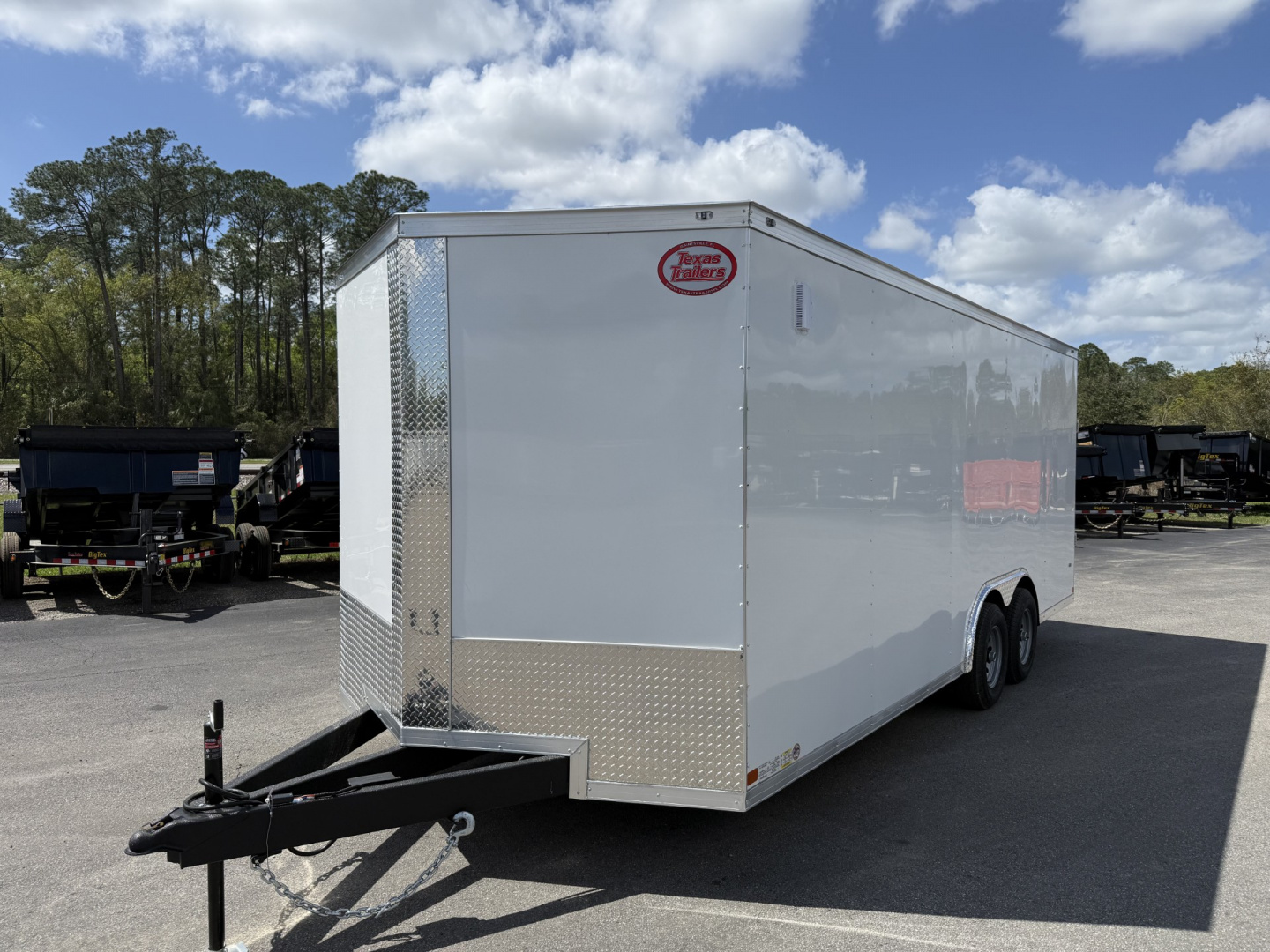 New TX8.5X20TA3 Texas Trailers Cargo / Enclosed Trailer w/ Ramp Door & 48" Side Door