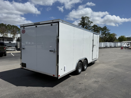 New TX8.5X20TA3 Texas Trailers Cargo / Enclosed Trailer w/ Ramp Door & 48" Side Door