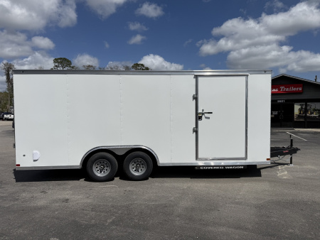 New TX8.5X20TA3 Texas Trailers Cargo / Enclosed Trailer w/ Ramp Door & 48" Side Door