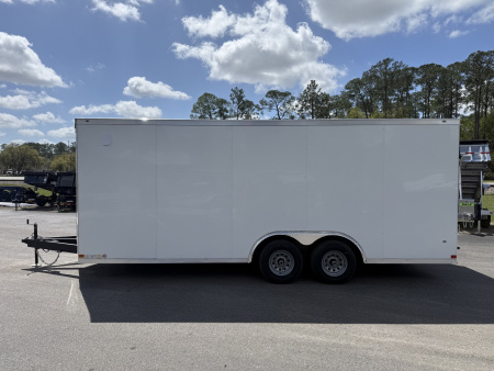 New TX8.5X20TA3 Texas Trailers Cargo / Enclosed Trailer w/ Ramp Door & 48" Side Door