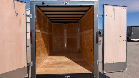 New 2026 Homesteader 6x14 Intrepid V-Nose Cargo Trailer w/ Barn Doors