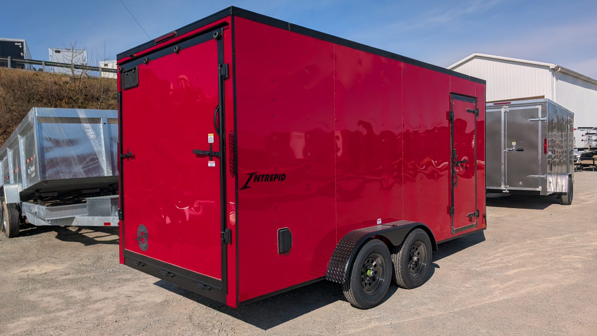 New 2026 Homesteader 7x16 Intrepid V-Nose Cargo Trailer w/ Ramp Door (84" Inside!!!)